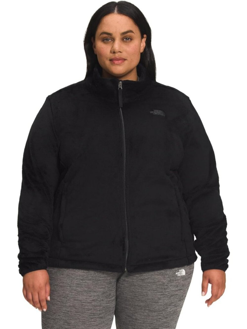 Cozy Plus Size Fleece Jacket for Women - Soft, Warm, Outdoor Layering Essential